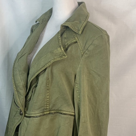 Free People Asymmetric Green Utility Jacket-NWT - Picture 7 of 16